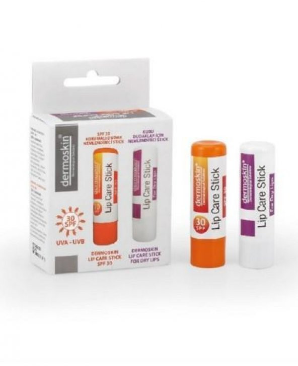 Dermoskin Dudak Nemlendirici Stick SPF30 - 2li Kofre