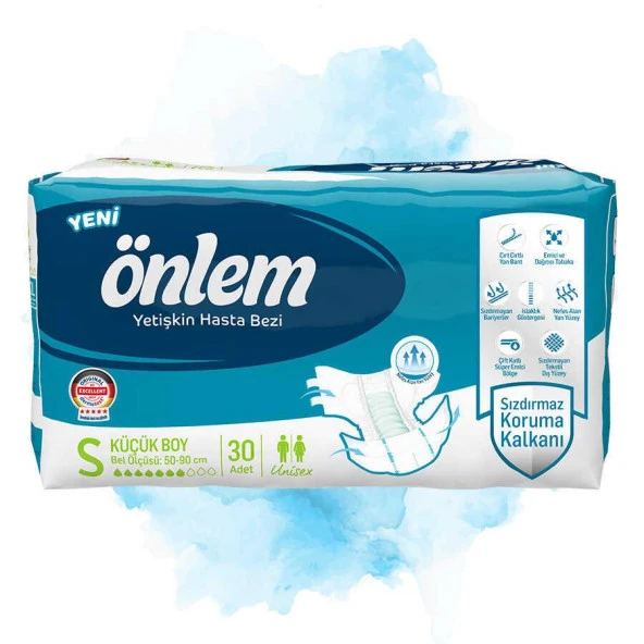 Önlem Belbantlı Hasta Bezi 30 Lu Small (S)