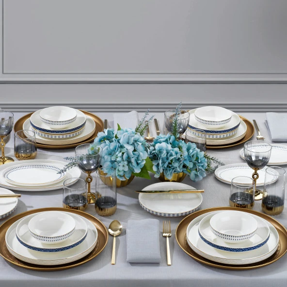 Schafer Adel Self Yemek Takımı 56 Parça-Gold - 2