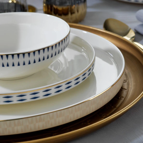 Schafer Adel Self Yemek Takımı 56 Parça-Gold - 10