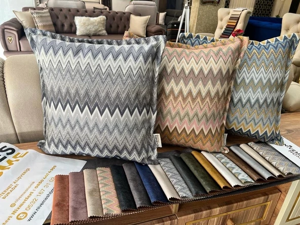 NİVEMESHOME BORAN 04 (45X45) ELYAF DOLGULU KIRLENT - 2