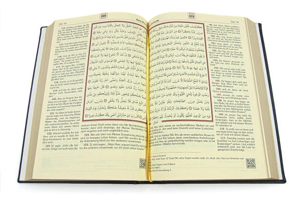 Almanca Mealli Kuran Orta Boy - Siyah - Resim 3