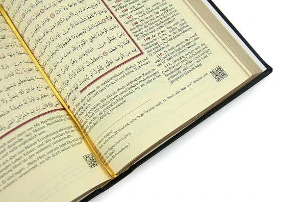 Almanca Mealli Kuran Orta Boy - Siyah - Resim 4