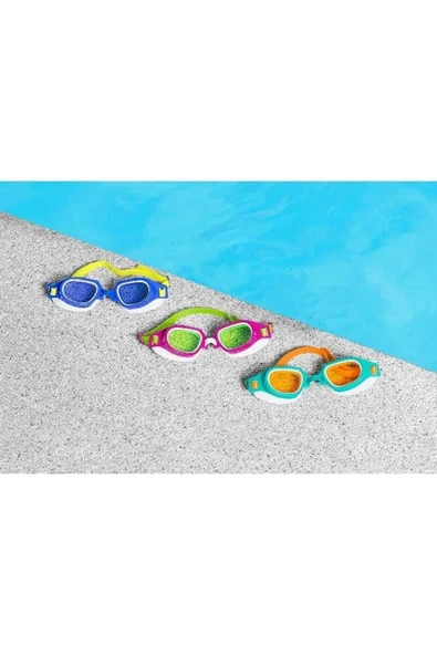 7-15 Yaş Çocuk Yüzücü Gözlüğü Vakumlu Uv Korumalı Darbeye Dayanıklı Deniz Gözlüğü - 7
