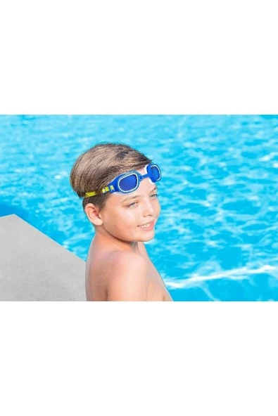 7-15 Yaş Çocuk Yüzücü Gözlüğü Vakumlu Uv Korumalı Darbeye Dayanıklı Deniz Gözlüğü - 5