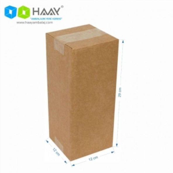 HAAY AMBALAJ 12x12x29cm Tek Oluklu Koli (25 Adet) - 2