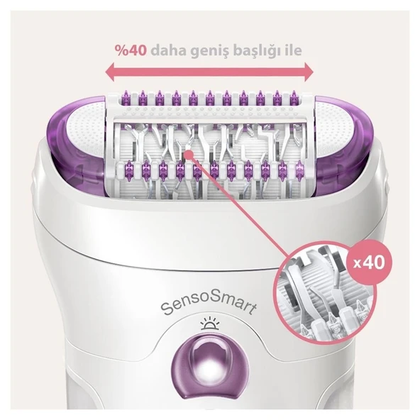 Braun Silk-epil 9 9735 SensoSmart Islak Kuru 3in1 Epilatör - 3