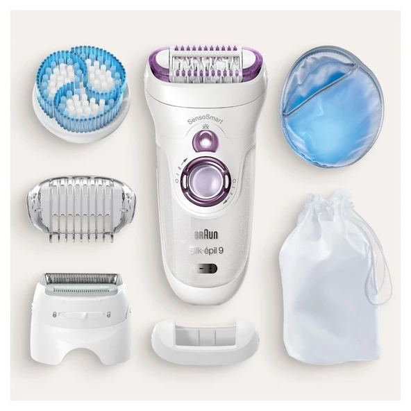 Braun Silk-epil 9 9735 SensoSmart Islak Kuru 3in1 Epilatör