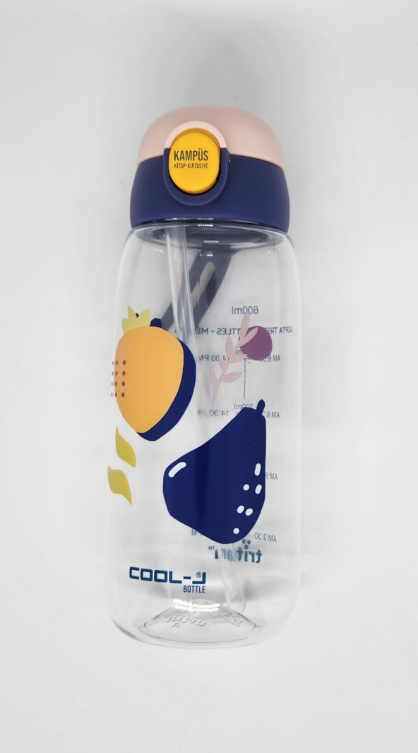 Gıpta Cool-J Medium 600ml Mavi-Pembe Kilitli Tritan K7549 Matara - 2