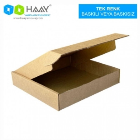 HAAY AMBALAJ 30x22x5,5cm Çift Oluklu Kutu - Kraft (10 ADET) - 2