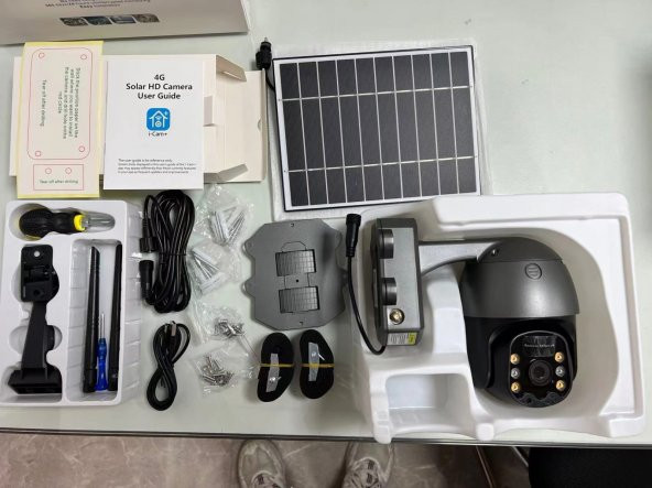 Sim Kartlı 4G Solar Güneş Enerjili 360 Hareketli  Dış Mekan İp Kamera - 8