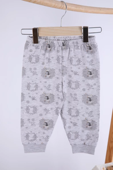 Babyhola Kız Erkek Bebek Çocuk Pamuk Pijama Takımı Ayıcık Desen 11909 - 3