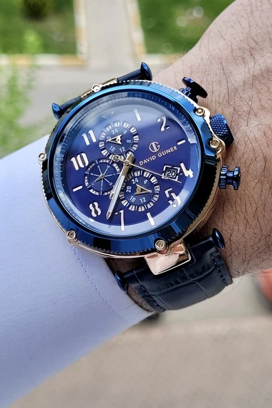 David Guner DGISTE9 Lacivert Renk İç Göstergeleri Aktif Fonksiyonlu Erkek Kol Saati ürün görseli 1