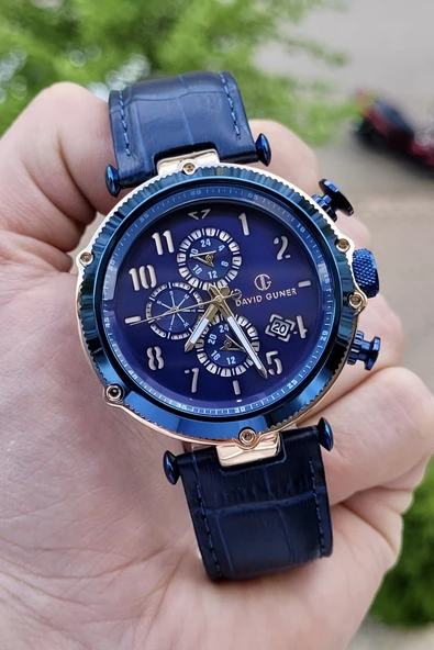 David Guner DGISTE9 Lacivert Renk İç Göstergeleri Aktif Fonksiyonlu Erkek Kol Saati - Resim 5