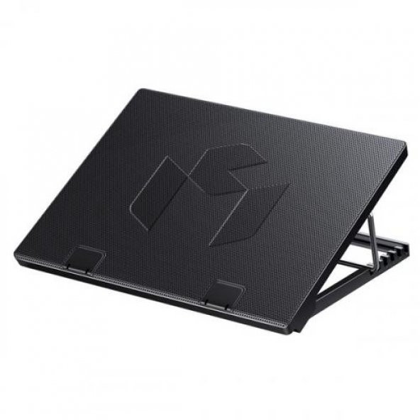 Coofbe Metal 5 Fanlı 2000RPM Kasırga Tipi Laptop Soğutucu Yükseklik Ayarlı Laptop Standı Çift USB Girişli