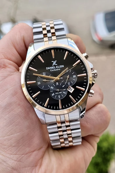 Daniel Klein DKISTE394 Rose Gümüş Renk iç Göstergeleri Aktif Fonksiyonlu 2 Yıl Garantili Erkek Kol Saati - Resim 2