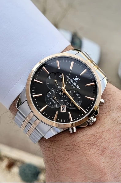 Daniel Klein DKISTE394 Rose Gümüş Renk iç Göstergeleri Aktif Fonksiyonlu 2 Yıl Garantili Erkek Kol Saati - Resim 5