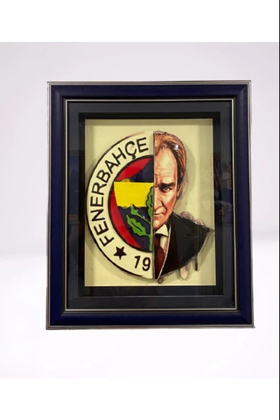 EL YAPIMI MUSTAFA KEMAL ATATÜRK&FENERBAHÇE TABLO