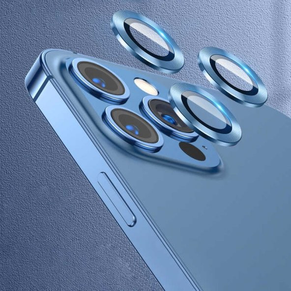 Apple iPhone 13 Pro CL-07 Lens Koruma Parlak Renkli Kamera Koruyucu CL-08