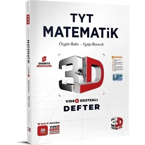 3D TYT MATEMATİK VİDEO DESTEKLİ DEFTER  3D YAYINLARI