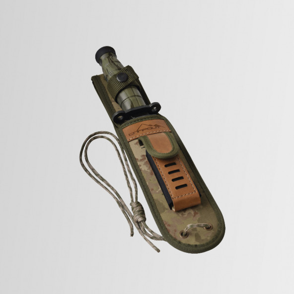 Nurgaz NG C121 Campout Survıval Çelik Bıçak - Çakı Özel Kılıflı - 2