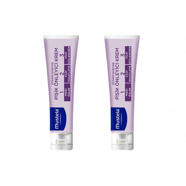 Mustela 1.2.3 Vitamin Barrier Pişik Kremi 100 ML 2 Adet