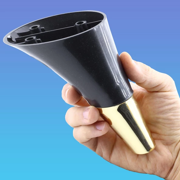 Clara 6'lı Set Mobilya Koltuk Kanepe Baza Yatak Tv Ünite Destek Ayağı 15 Cm Ayakları Siyah Gold - Resim 7