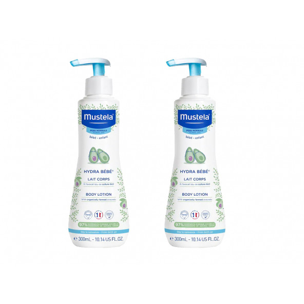 Mustela Hydra Bebe Vücut Losyonu 300 ML 2 Adet