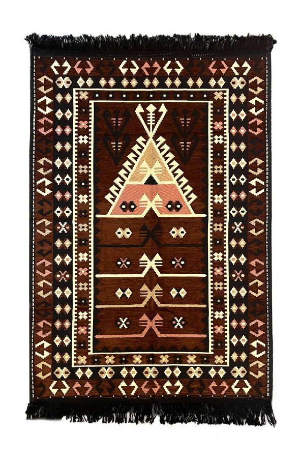 Shark Anadolu Seccade Kilim 15 Kahve