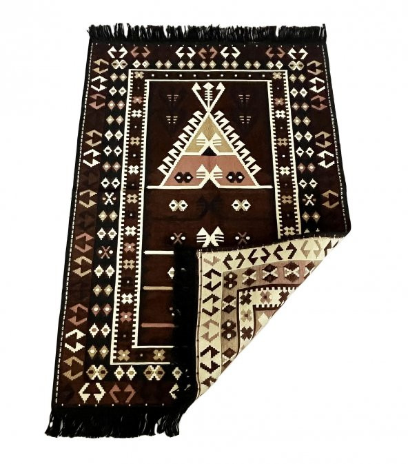 Shark Anadolu Seccade Kilim 15 Kahve - 6