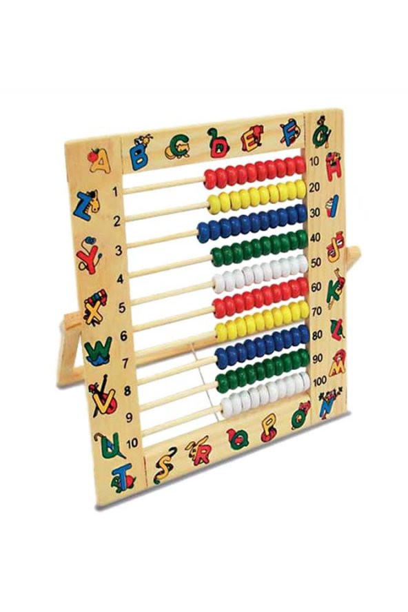 Ahşap Mishap 1 Adet Naturel Desenli Sayı Sayma Boncuğu Ahşap Abaküs Okul Öncesi 1. Sınıflar İçin - 3