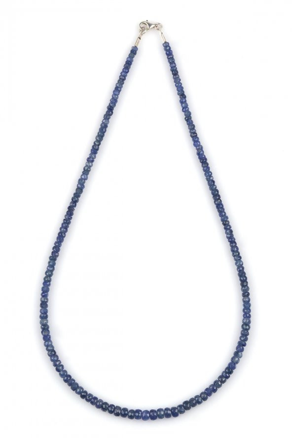 Burma Safir Doğal Taş Kolye Hint Kesim ürün görseli