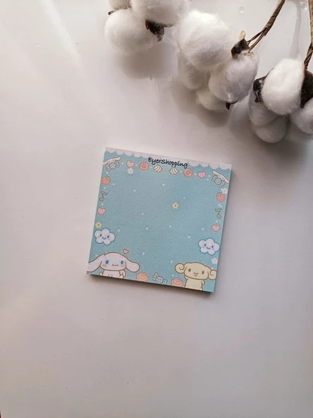Çeşitli Figürler Desenli Memopad Not Defteri Bloknot Çek Kopar Defter - 3