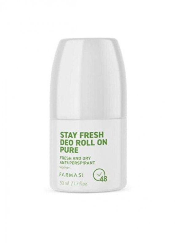 FARMASİ STAY FRESH DEO ROLL ON PURE 50 ML KADIN