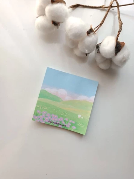 Çeşitli Figürler Desenli Memopad Not Defteri Bloknot Çek Kopar Tutkallı Defter - 2