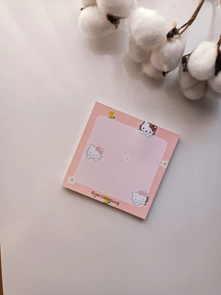 Sanrio Hello Kitty Memopad Not Defteri Bloknot Çek Kopar Tutkallı Defter - 3