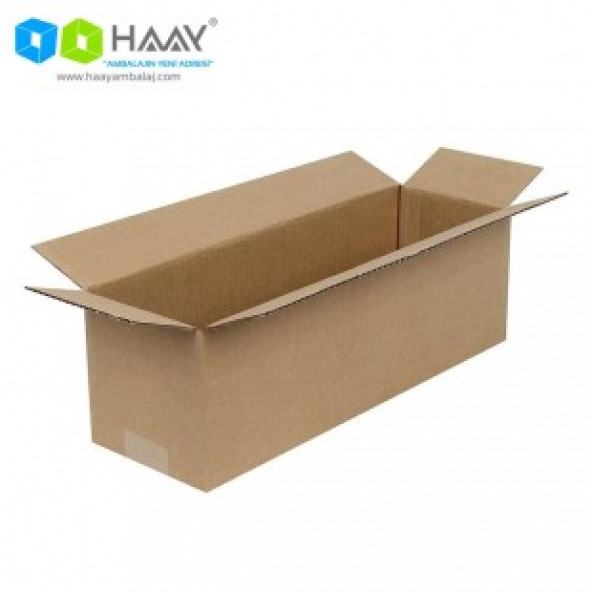 HAAY AMBALAJ 38x12x12cm Tek Oluklu Koli - Kraft (25 Adet) - 3