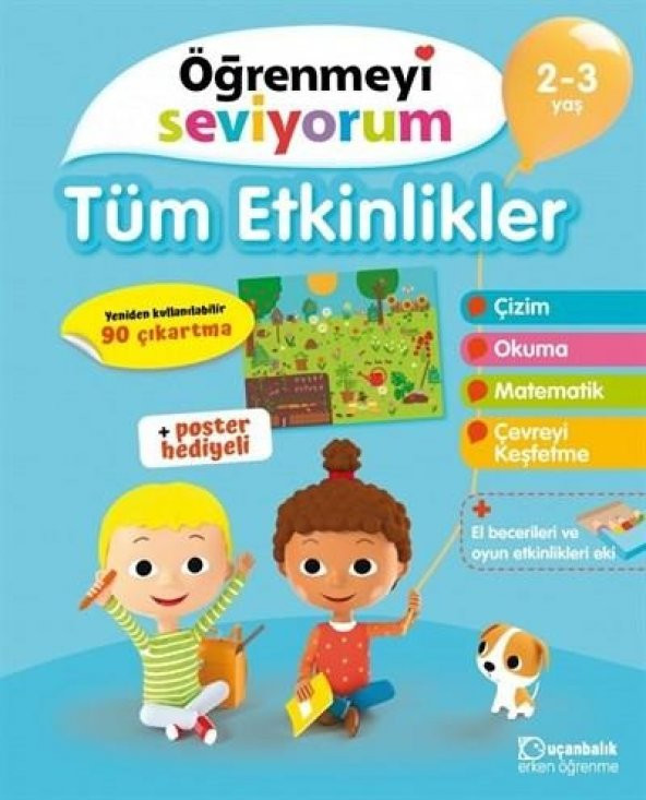 Uçanbalık Öğrenmeyi Seviyorum - Tüm Etkinlikler 2-3 Yaş 24+ Ay
