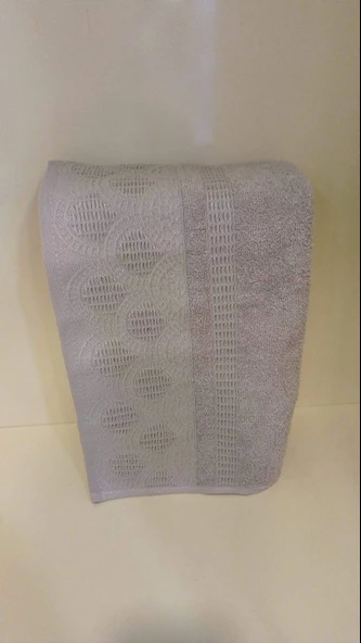 AHENK AÇIK GRİ 50*90 YÜZ HAVLUSU KARACAN ürün görseli