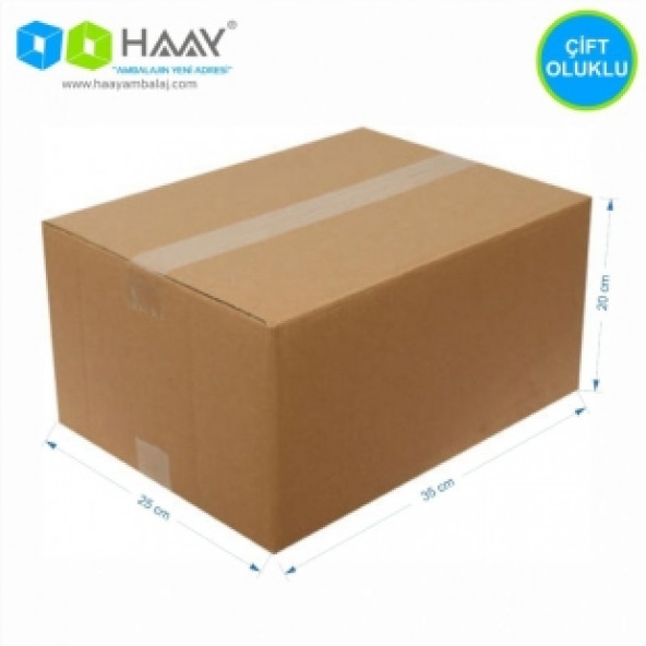 HAAY AMBALAJ 35x25x20cm Çift Oluklu Koli (10 Adet)