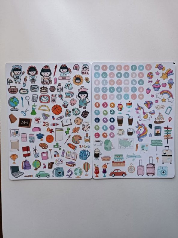 400 ADET Planner Etiket Sticker Ajanda Günlük Bullet Journal Scrapbook - 4