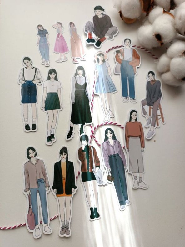 Girls Kız Büyüklü Küçüklü Sticker Set - 2