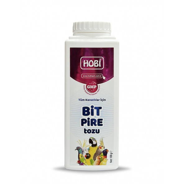 Hobi Kanatlılar İçin Bit Pire Tozu 100 Gr