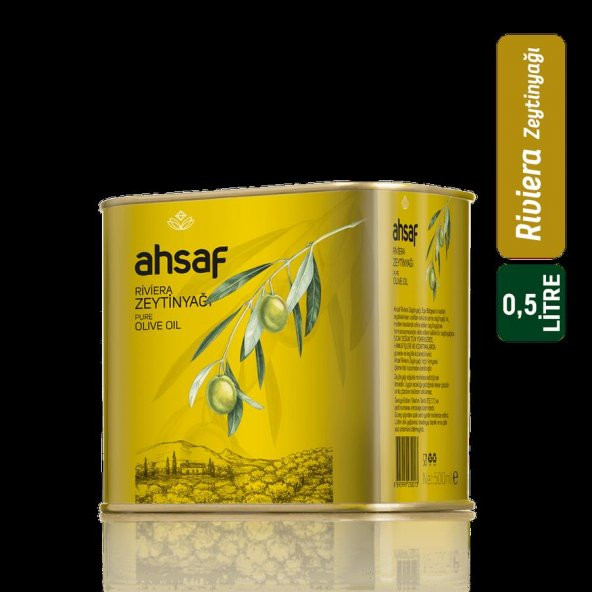 Ahsaf Natürel Sızma Zeytinyağı 500 ml -Teneke + Riviera Zeytinyağı 500 ml Teneke +Panko Ekmek Kırıntısı 1 Kg (3'lü Ekonomik Paket) - 2