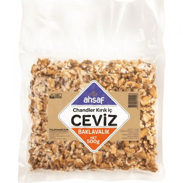 AHSAF  Baklavalık Kırık İç Ceviz 500 Gr (Vakum)