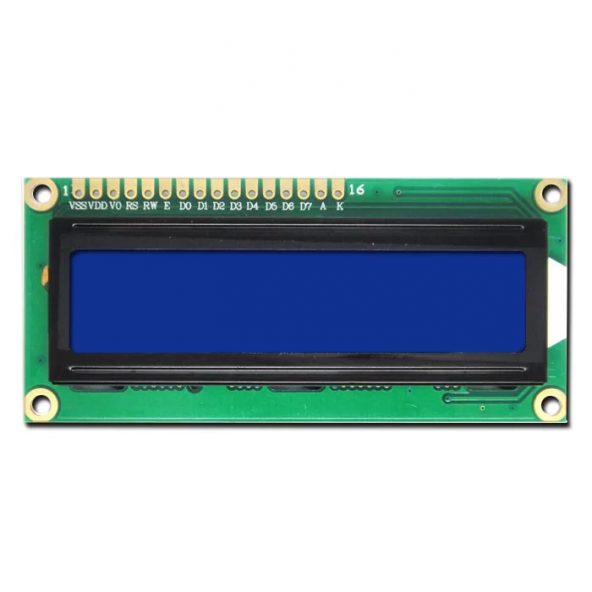 Arduino 16x2 LCD Ekran - 1602 Mavi Display - 1
