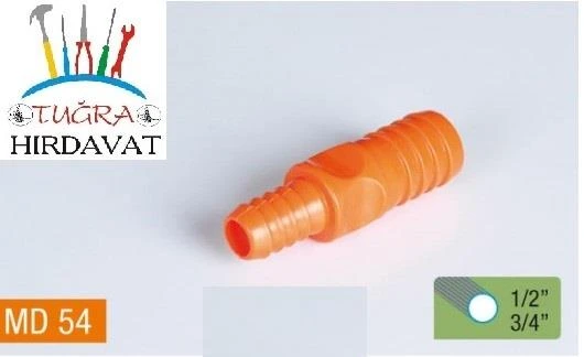 Medalyan Normal Hortum Ekleme Ucu 1/2-3/4  Redüksiyon Adaptör Turuncu - 2