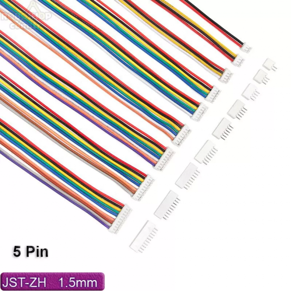 JST-ZH 1.5mm 5 pin Konnektör 5P