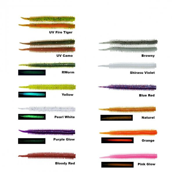 Fujin Yummy Sandworm 7cm LRF Silikonu Browny - 2