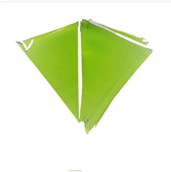 FLAMA ÜÇGEN PLASTİK BASKISIZ YEŞİL